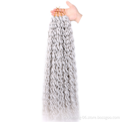 Ocean Wave Braiding Hair Extensions Crochet Braids Synthetic Hair Hawaii Afro Curl Ombre Curly Blonde Water Wave Braid For Women